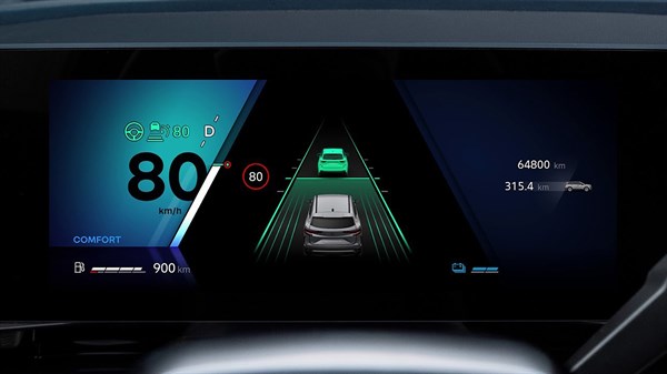 tableau de bord openR- Espace full hybrid E-Tech - Renault