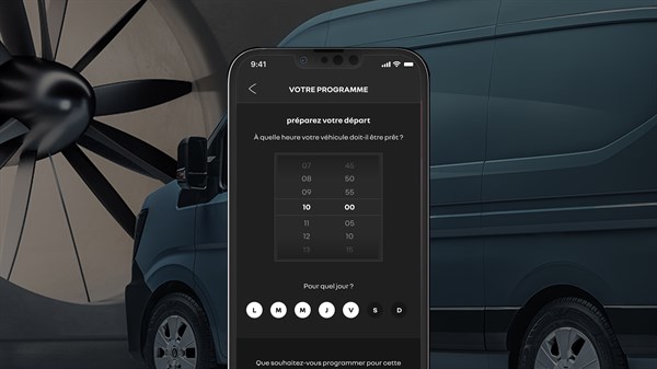 pré-conditionnement et programmation de la charge à distance - Renault Master 