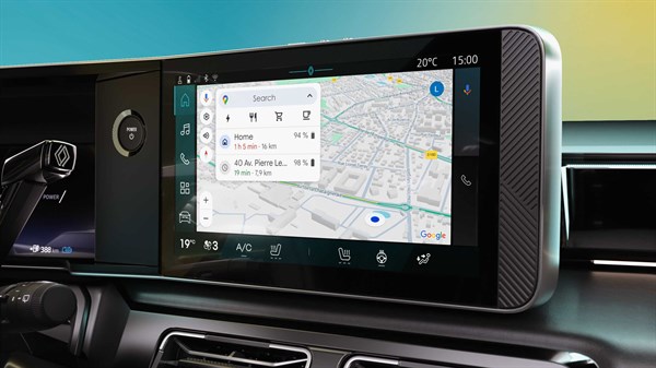 navigation en temps réel Renault 4 E-Tech électrique