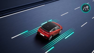 Renault Megane E-Tech électrique - système actif de maintien dans la voie