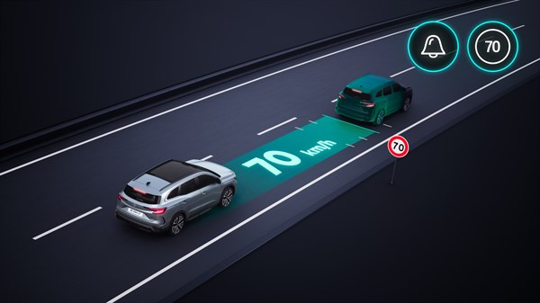 régulateur de vitesse adaptatif intelligent - adas - Renault Espace E-Tech full hybrid