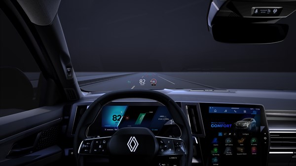 affichage tête haute - adas - Renault Espace E-Tech full hybrid