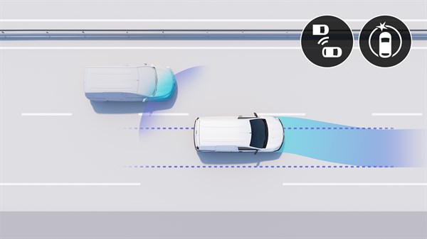 système actif de surveillance d'angle mort - Renault Kangoo Van