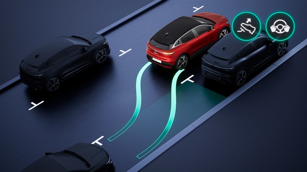 Renault Megane E-Tech électrique - assistant autoroute et trafic