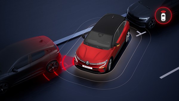 Renault Megane E-Tech électrique - aide au parking avant