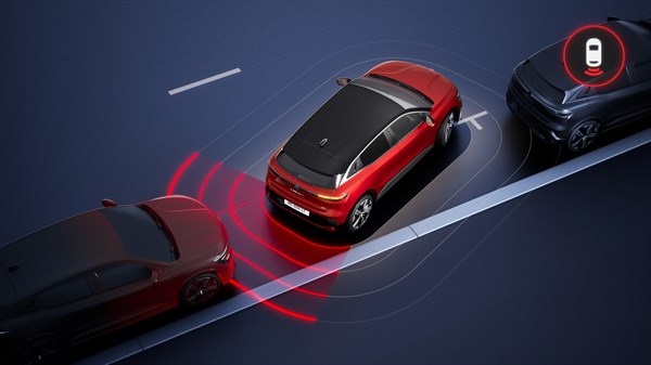 Renault Megane E-Tech électrique - aide au parking arrière