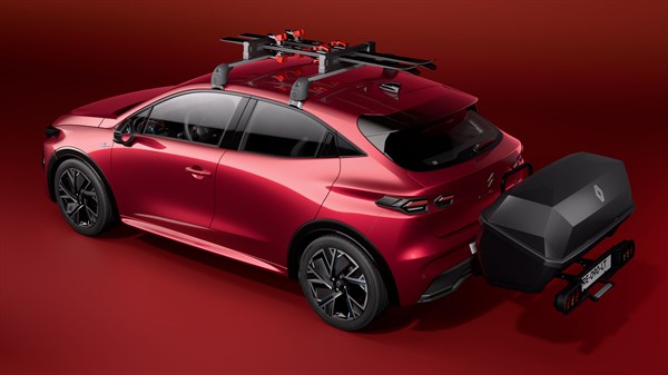 aero cargo box / attelage RDSO / barre de toit avec porte ski - Renault Clio