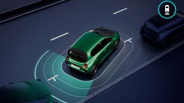 aide au parking avant, arrière et latéral​  - Renault Twingo E-Tech électrique