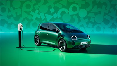 Renault Twingo E-Tech électrique pour professionnels - borne de recharge individuelle