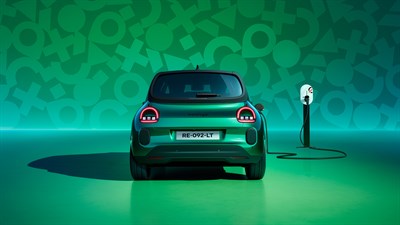 Renault Twingo E-Tech électrique pour professionnels - borne de recharge individuelle